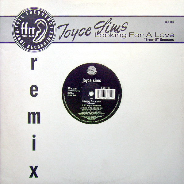 Joyce Sims : Looking For A Love ("Free-D" Remixes) (12", Single)