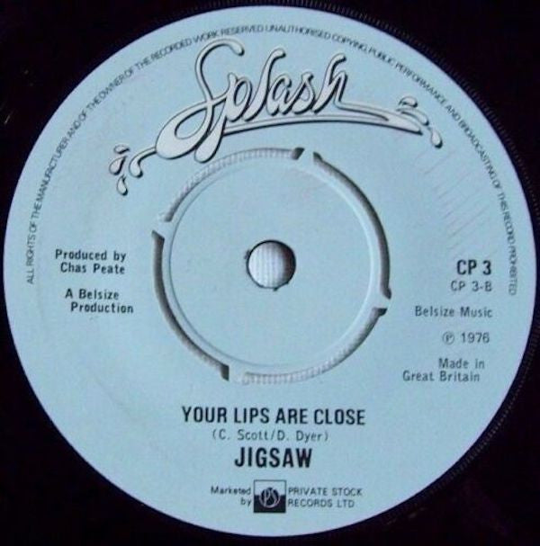 Jigsaw (3) : Love Fire (7", Single, Promo)