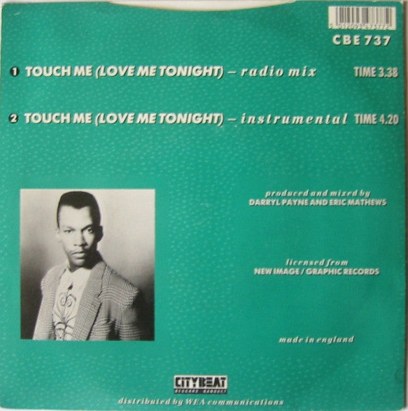 Brian Keith : Touch Me (Love Me Tonight) (7", Single)