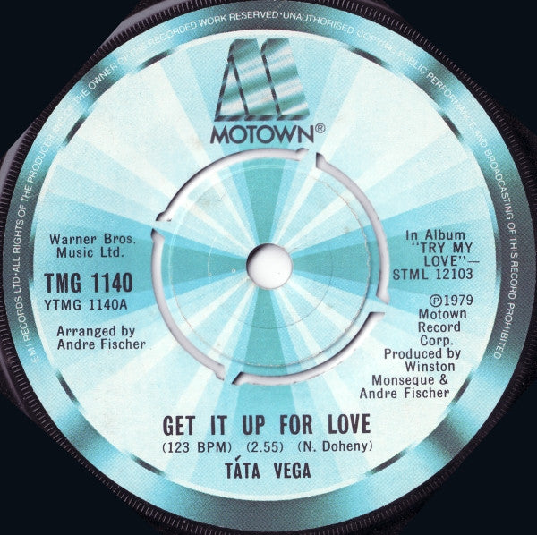 Tata Vega : Get It Up For Love / I Just Keep Thinking About You Baby (7", Single)