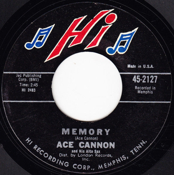 Ace Cannon : I Walk The Line / Memory (7", Styrene)
