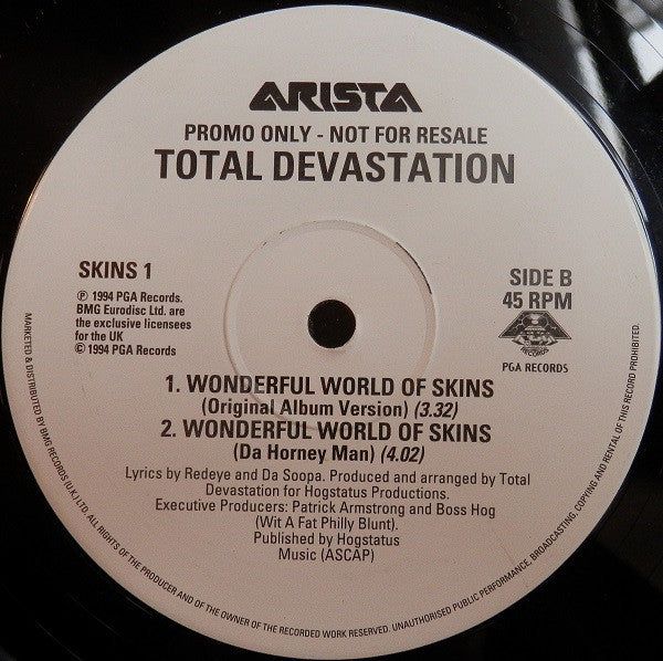 Total Devastation : Wonderful World Of Skins (12", Promo)