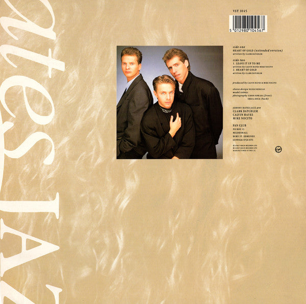 Johnny Hates Jazz : Heart Of Gold (Extended Version) (12", Single, Ltd)
