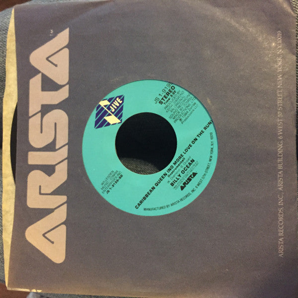 Billy Ocean : Caribbean Queen (No More Love On The Run) (7")