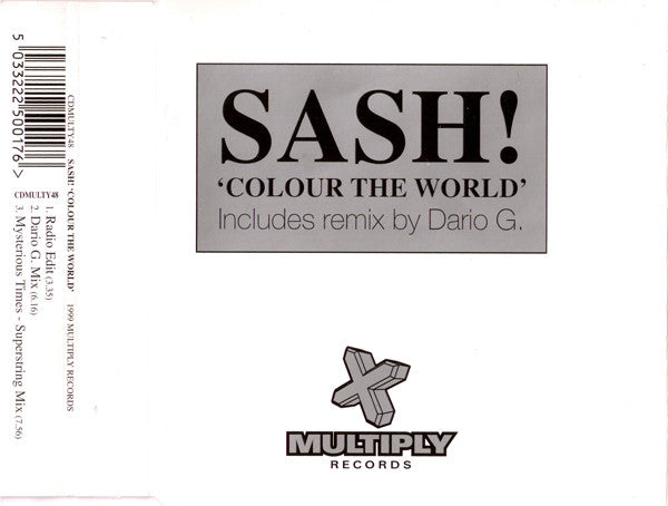Sash! : Colour The World (CD, Single)
