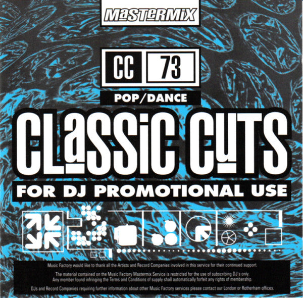 Various : Classic Cuts 73 - Pop / Dance (CD, Comp, Promo)