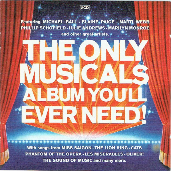 Various : The Only Musicals Album You'll Ever Need! (2xCD, Comp)
