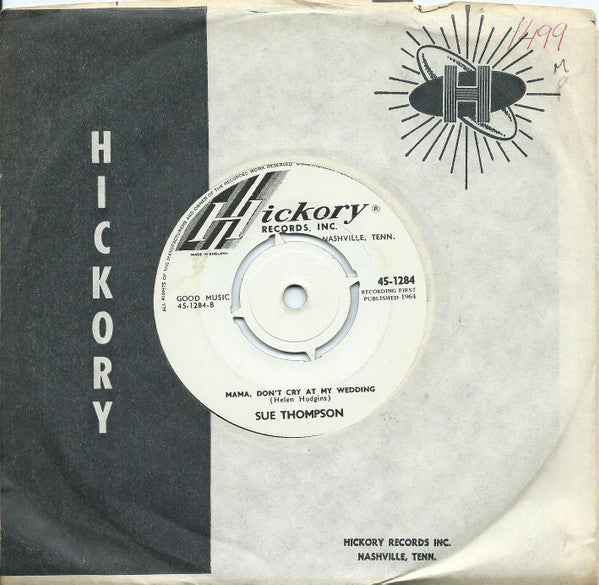 Sue Thompson : Paper Tiger  (7", Single, 4 P)