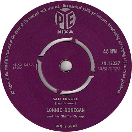 Lonnie Donegan's Skiffle Group : San Miguel (7", Single)