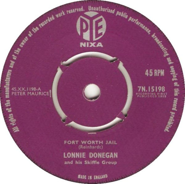 Lonnie Donegan's Skiffle Group : Fort Worth Jail (7", Single)