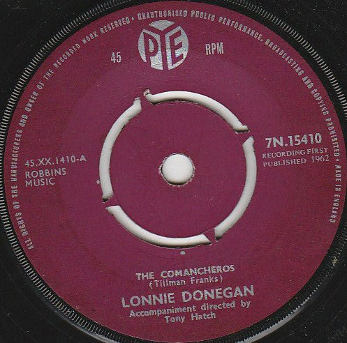 Lonnie Donegan : The Comancheros (7")