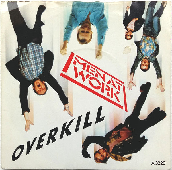 Men At Work : Overkill (7", Single, Blu)