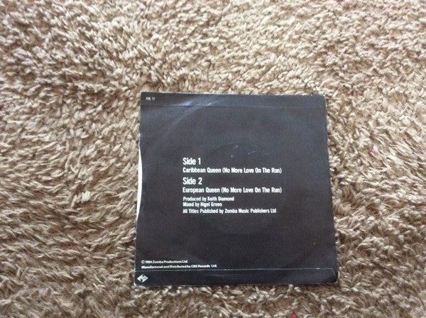 Billy Ocean : Caribbean Queen (No More Love On The Run) (7", Pap)