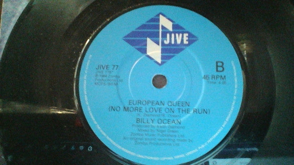 Billy Ocean : Caribbean Queen (No More Love On The Run) (7", Pap)