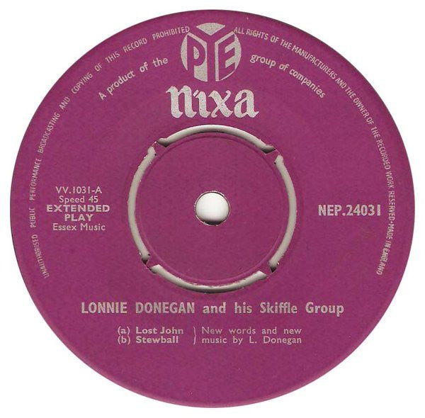 Lonnie Donegan's Skiffle Group : Lonnie Donegan Hit Parade (7", EP)