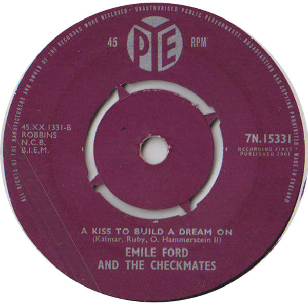 Emile Ford & The Checkmates : What Am I Gonna Do (7", Single)