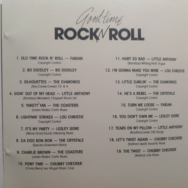 Various : Good Time Rock N Roll (CD, Comp)