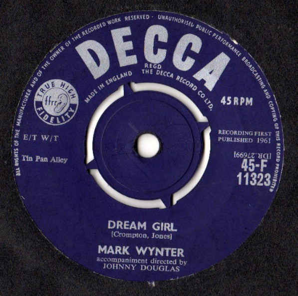 Mark Wynter : Dream Girl (7", Single)