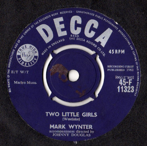 Mark Wynter : Dream Girl (7", Single)