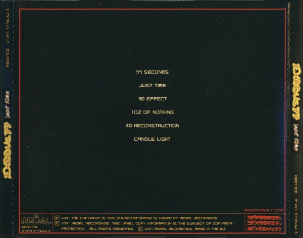 Exodus 77 : Just Time (CD, MiniAlbum)