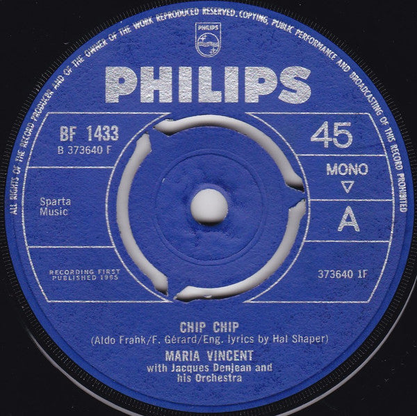 Maria Vincent : Chip Chip (7", Single)