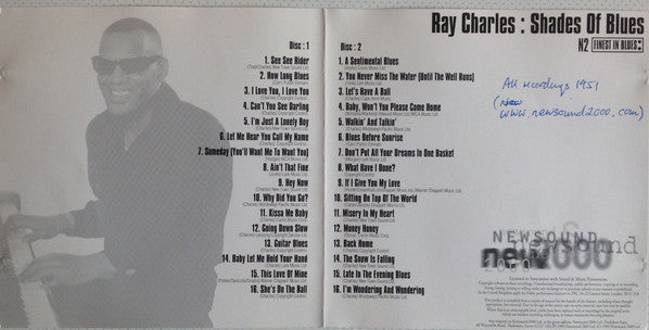Ray Charles : Shades Of Blues (2xCD, Comp)