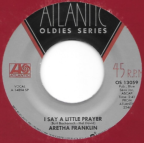 Aretha Franklin : The House That Jack Built / I Say A Little Prayer (7", RE)