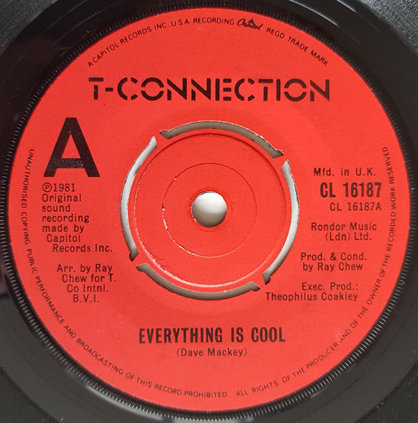 T-Connection : Everything Is Cool (7", Single)