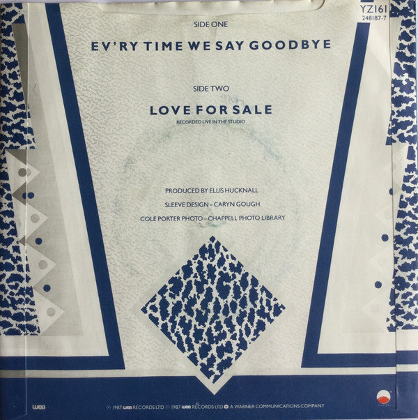 Simply Red : Ev'ry Time We Say Goodbye (7", Single, Pap)