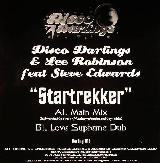 Disco Darlings & Lee Robinson Feat Steve Edwards : Startrekker (12")