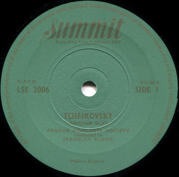 Pyotr Ilyich Tchaikovsky : Marche Slav (7", EP)