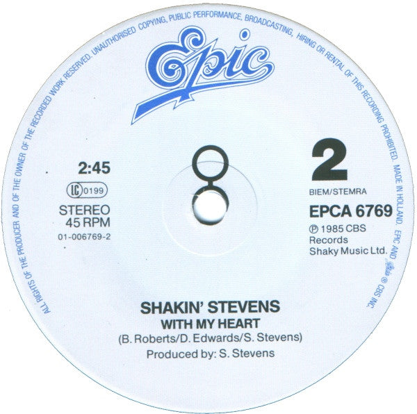 Shakin' Stevens : Merry Christmas Everyone (7", Single, Sol)