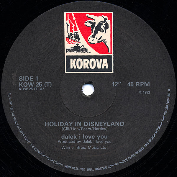 Dalek I : Holiday In Disneyland (12")