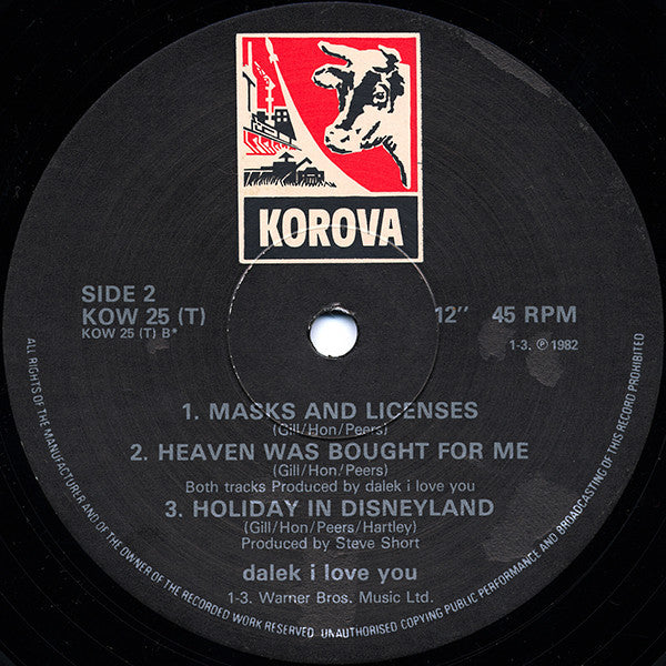 Dalek I : Holiday In Disneyland (12")