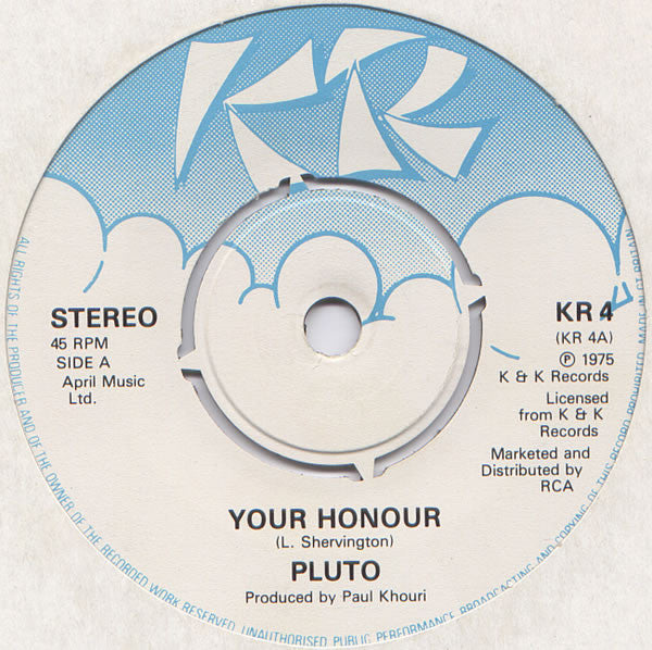 Pluto Shervington : Your Honour / No Honour Among Tiefs (Inst.) (7", Single, 4 P)