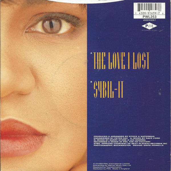 West End Featuring Sybil : The Love I Lost (7", Single)