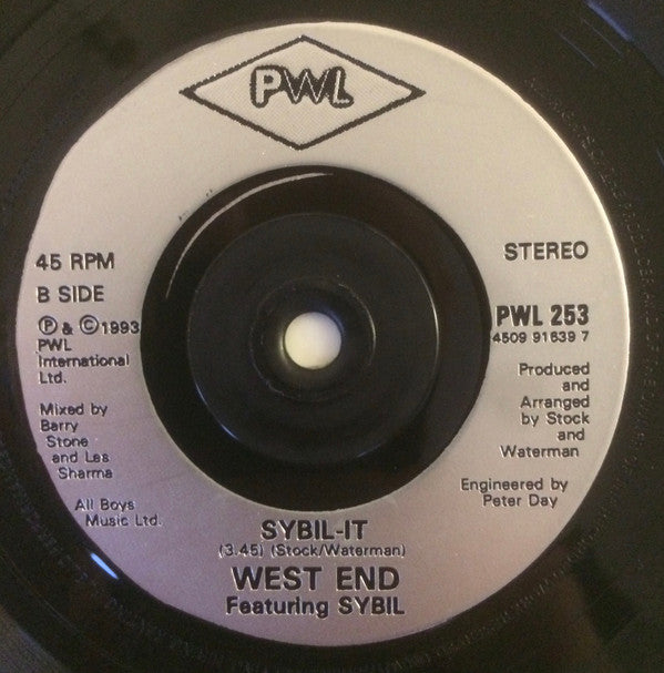 West End Featuring Sybil : The Love I Lost (7", Single)
