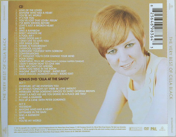 Cilla Black : The Very Best Of Cilla Black (CD, Comp + DVD-V)