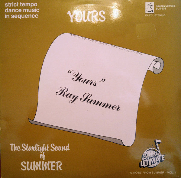 Ray Summer : Yours: The Starlight Sound Of Summer (LP)
