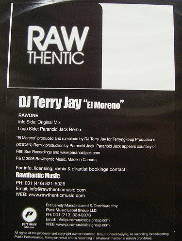 Terry : El Moreno (12", W/Lbl)