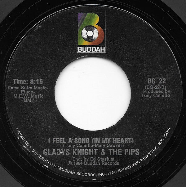 Gladys Knight And The Pips : On And On / I Feel A Song (In My Heart) (7", Single)