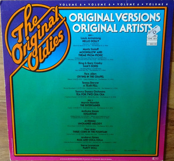 Various : The Original Oldies Volume 6 (LP, Comp, Mono)