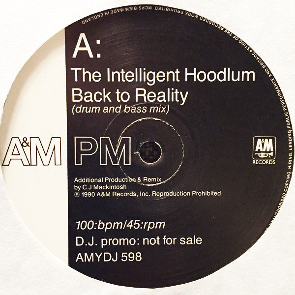 Intelligent Hoodlum : Back To Reality (The C.J. Mackintosh Mixes) (12", Promo)
