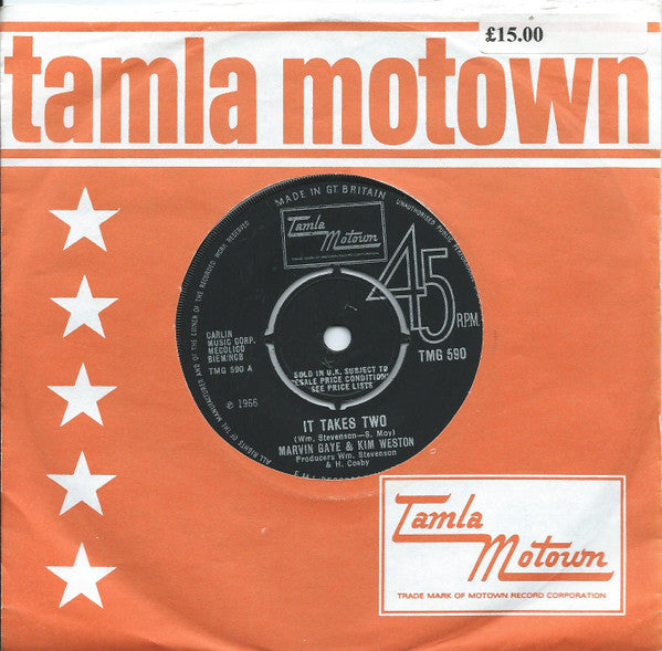 Marvin Gaye & Kim Weston : It Takes Two (7", Single, 4-P)