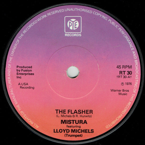 Mistura (2) Featuring Lloyd Michels : The Flasher (7", Single, RE, Sol)