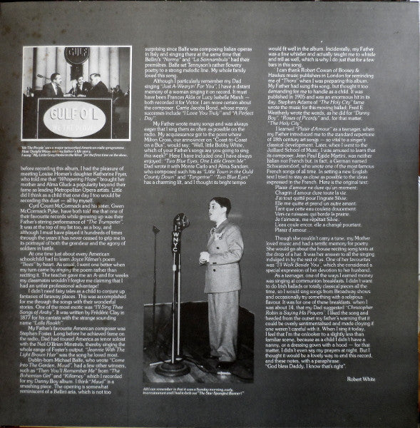 Robert White (3) : Songs My Father Taught Me (LP, Album, gat)