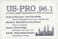Various : US-PRO 96.1 (12", EP, Unofficial)