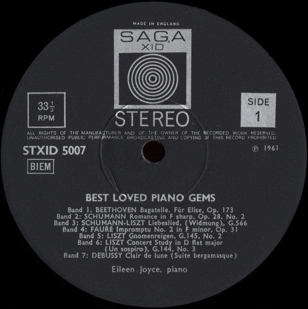 Eileen Joyce : Eileen Joyce Plays Best Loved Piano Gems (LP, Album, RE)