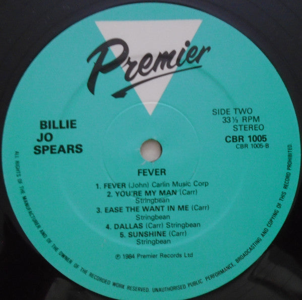 Billie Jo Spears : Fever (LP, Comp, RE)