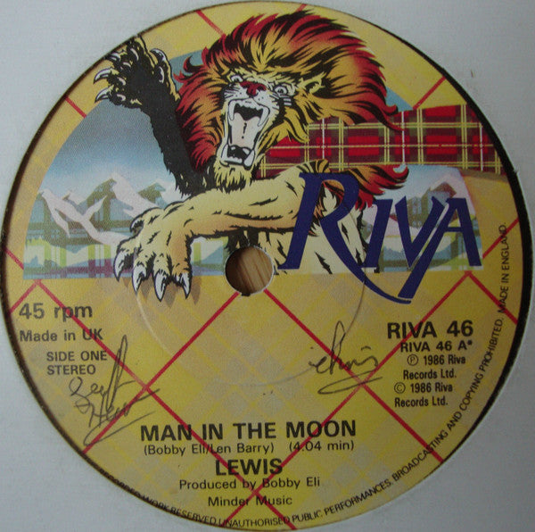 Lewis Sisters : Man In The Moon  (7", Single)